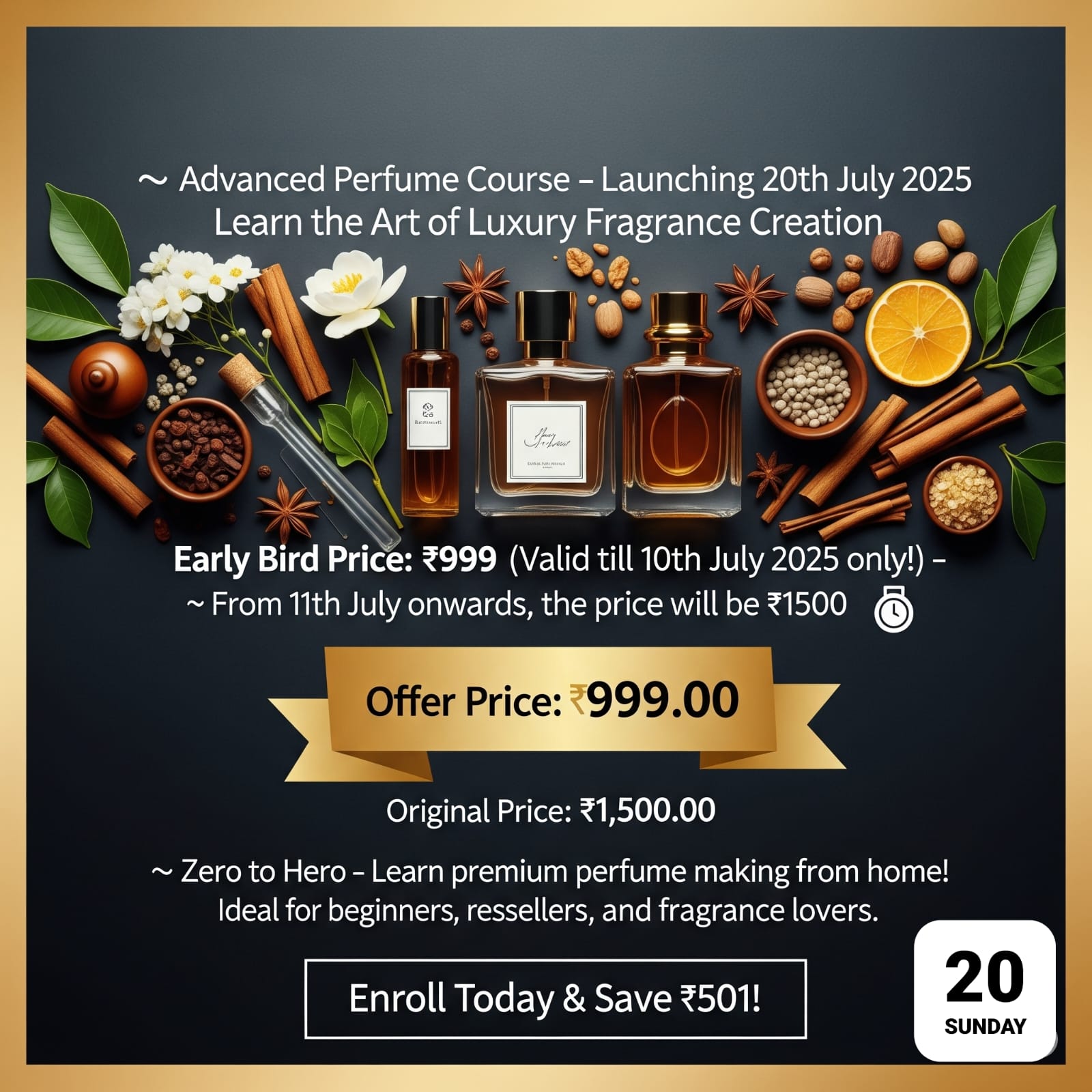 🌸Advanced Perfume Course – Learn the Art of Luxury Fragrance Creation